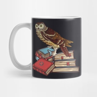 Books Owl Wisdom Reading Mug